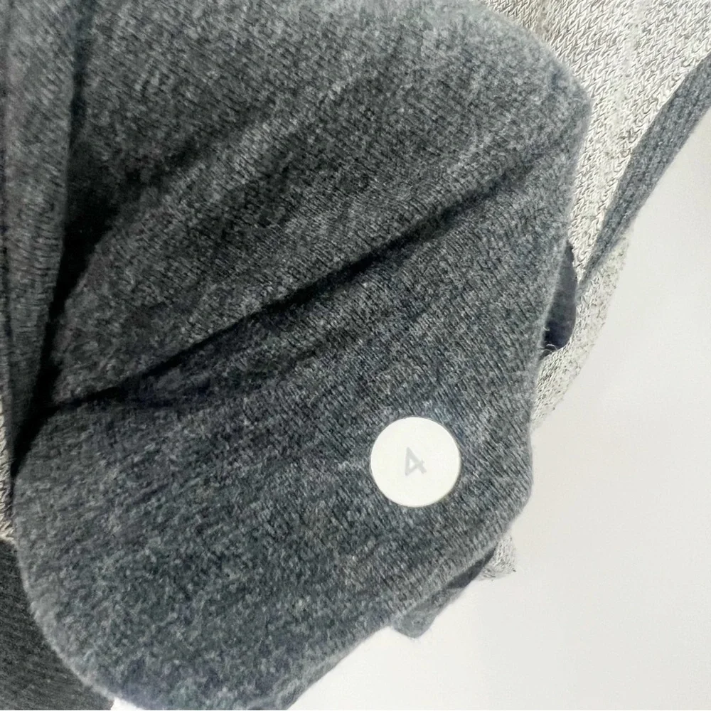 Lululemon On The Daily Hoodie Heathered Black / Heathered Dark Grey Size 4 - Picture 9 of 10